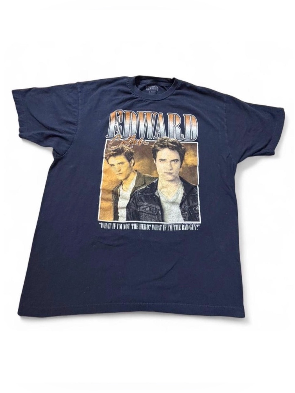American Classics Twilight Edward Cullen T-Shirt XL "What If I'm Not the Hero?"